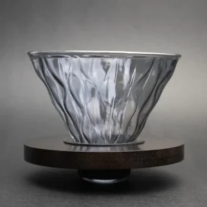 V60 de vidrio gris